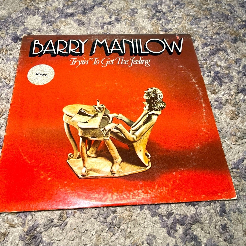 Barry Manilow Wall Art Decor - Red and Gold